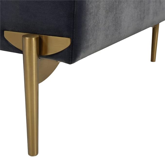 upholstery ottoman with storage SS legs
