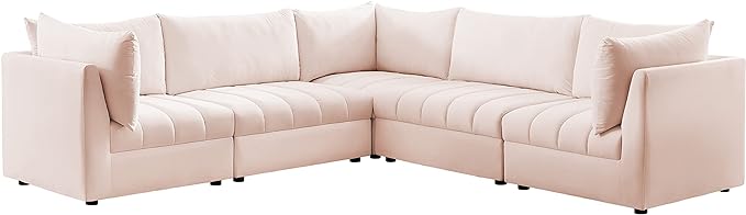 L shape sofa Five Seater 6 Bigg cushions fibers legs