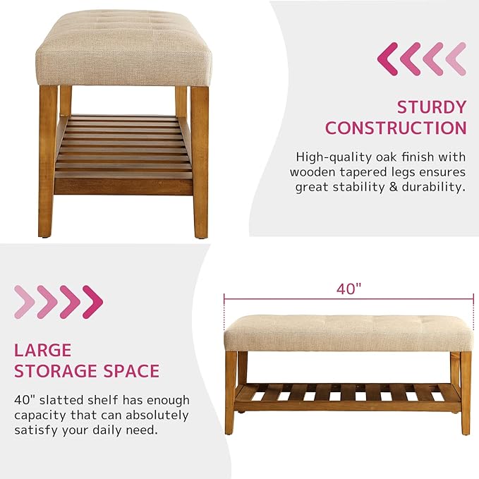 Wooden Ottoman