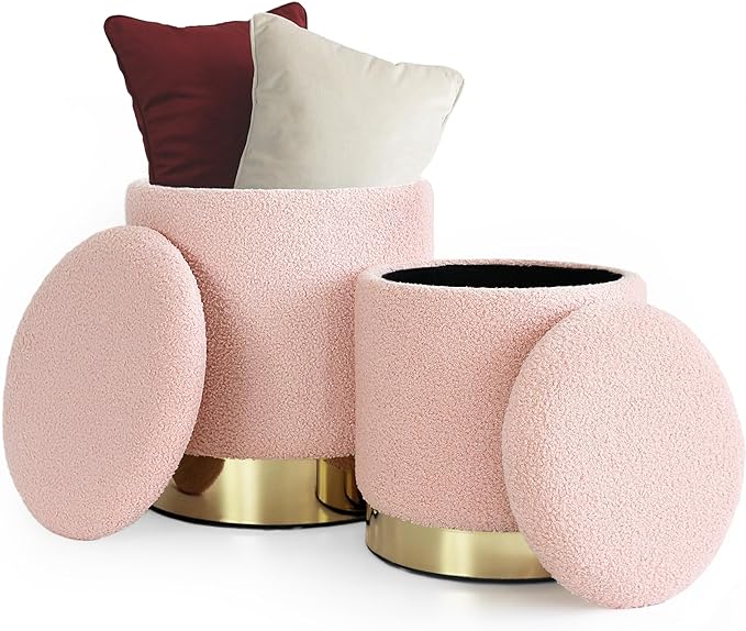 puffy with golden base set of two