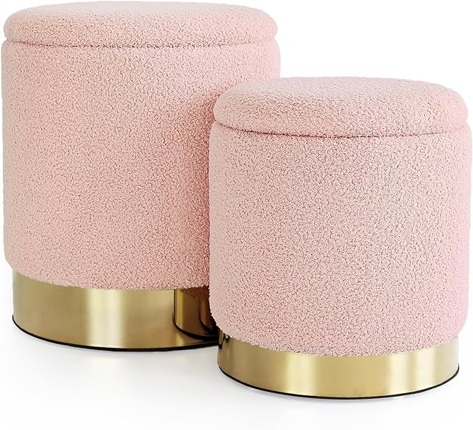 puffy with golden base set of two