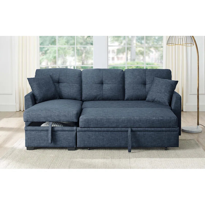 Interlink Sofa L Shape sofa cum bed with storage RHS