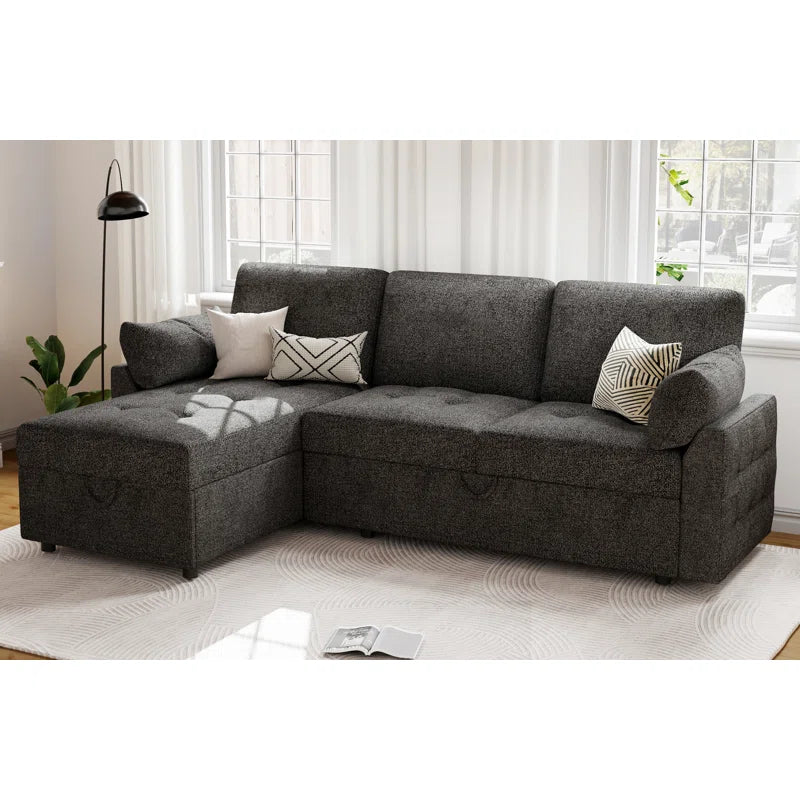 FlexiLounge L shape sofa cum bed with storage RHS