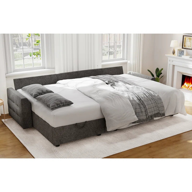 FlexiLounge L shape sofa cum bed with storage RHS