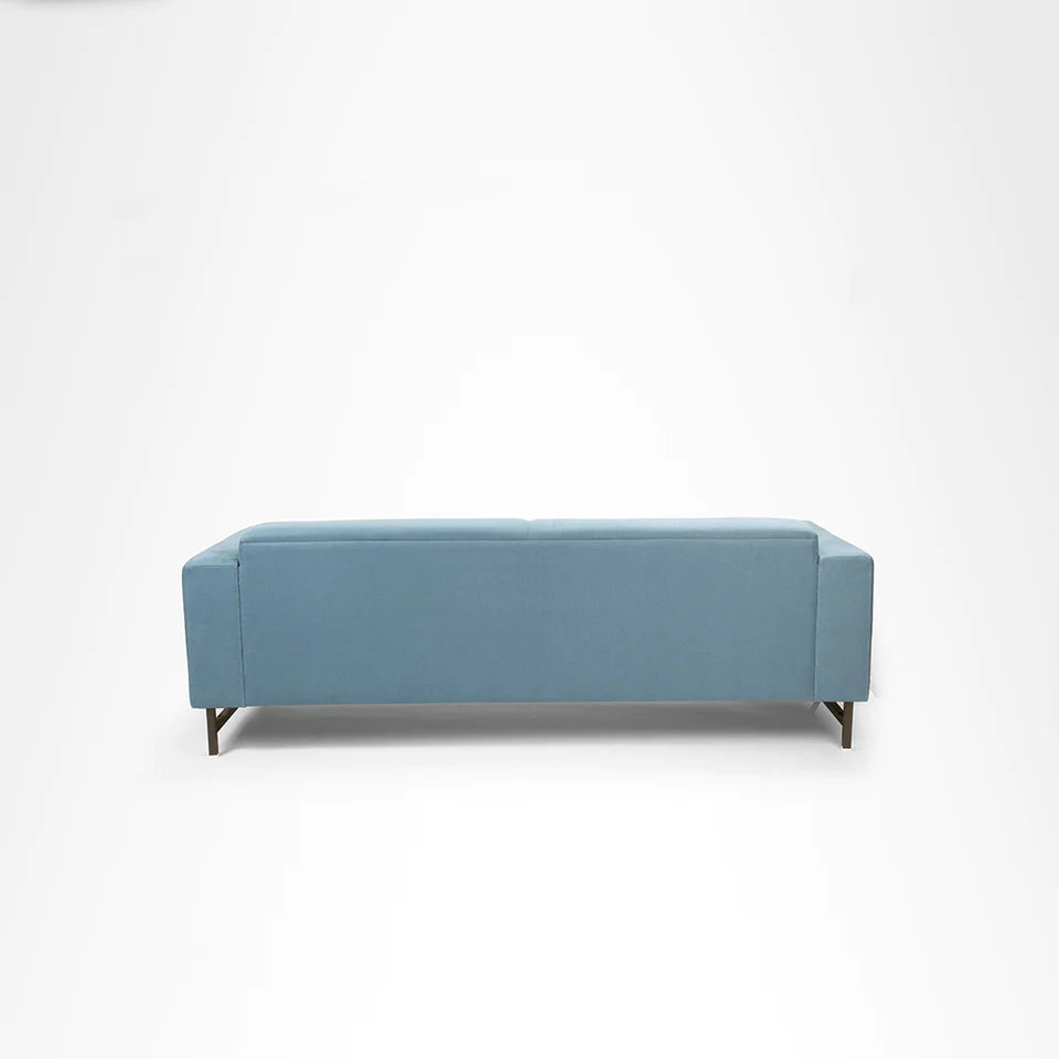 Aurelia 3 seater sofa with ss black legs