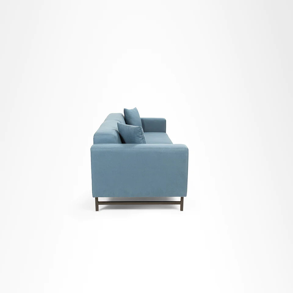 Aurelia 3 seater sofa with ss black legs