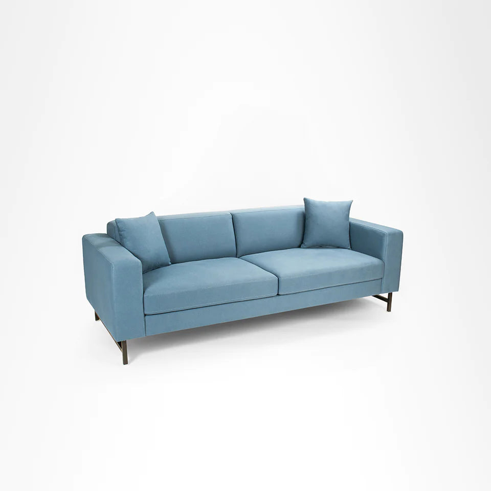 Aurelia 3 seater sofa with ss black legs