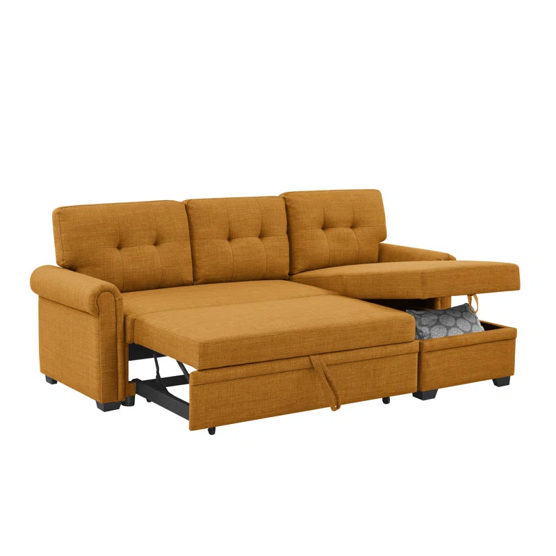 ModuFlex L shape sofa cum bed with storage LHS