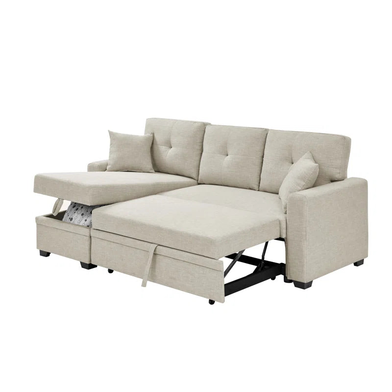 L Shape Sofa cum bed with storage