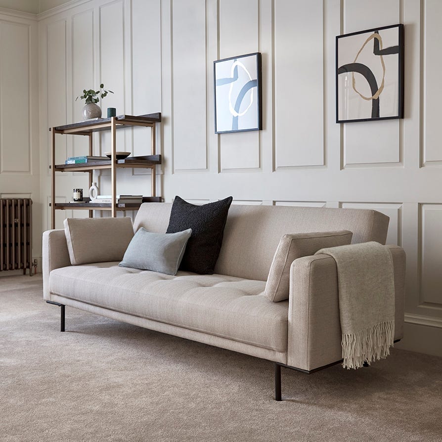 Cavalli Luxe 3 seater sofa bed ss legs